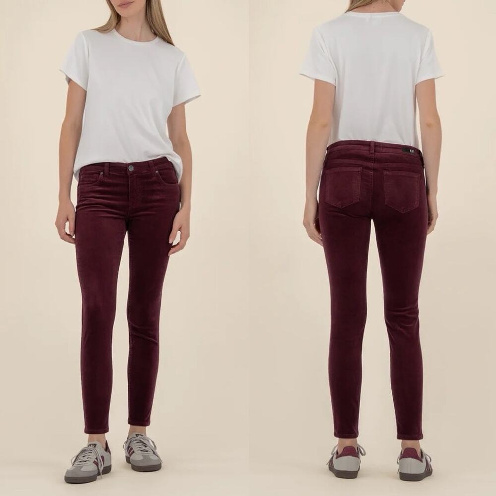 Kut From The Kloth Diana Skinny Corduroy Pants size 2 Petite